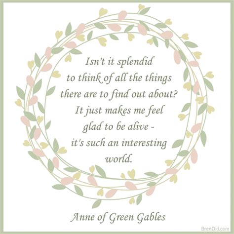 10 Free Printable Anne of Green Gables Quotes - Bren Did