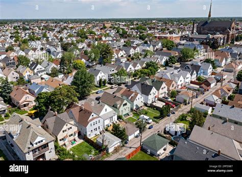 Hamtramck, Michigan, An aerial view of the small city of Hamtramck ...