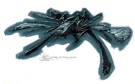 Concept art of Reman Scimitar from Star Trek Nemesis by John Eaves [OS ...