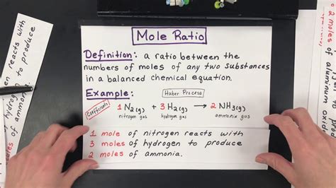 Mole Ratios from Balanced Equations - YouTube