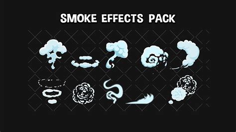 Animated cartoon smoke effects pack - YouTube