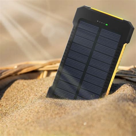 Solar Power Bank Dual USB Power Bank 20000mAh Waterproof Powerbank ...