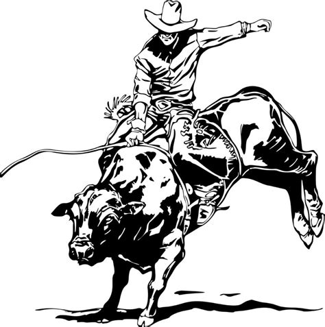 Rodeo Clipart Black And White