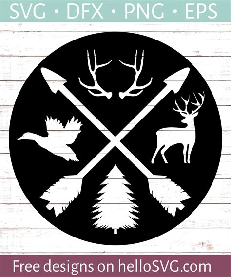 Hunting Badge SVG SVG - Free SVG files | HelloSVG.com