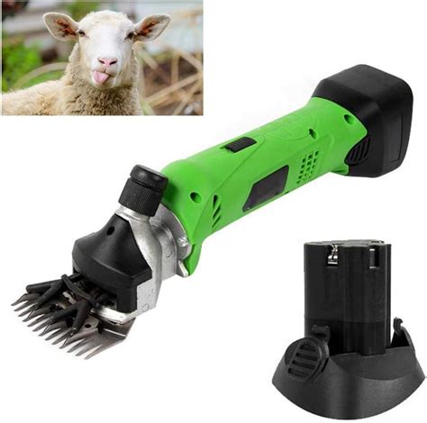 MSQL 480W Cordless Electric Wool Shears Portable Heavy Duty Sheep Shears Goat Clippers, Built-In ...