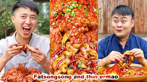 mukbang | food | chili | fatsongsong and thinermao | chinese food ...