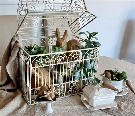 Gold Bird Cage As Decor