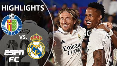 Getafe vs. Real Madrid | LaLiga Highlights | ESPN FC - Win Big Sports