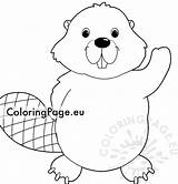 Cute Beaver coloring page – Coloring Page sketch template