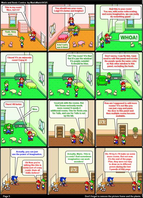 Mario and Sonic Comics Page 5 by MarioMario54321 on DeviantArt