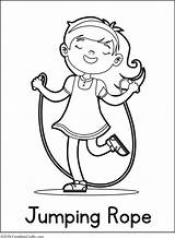 Physical Activity Coloring Pages sketch template