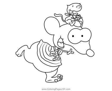 Toopy And Binoo Having Fun Coloring Page for Kids - Free Toopy and ...