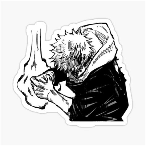 "Itadori Yuji Divergent Fist" Sticker by Jujutsu-Shop | Redbubble