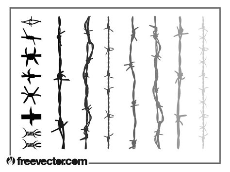 Barbed Wire Vectors Vector Art & Graphics | freevector.com