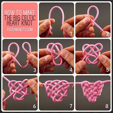 Big Celtic Heart Knot - Step-by-Step (image) Instructions - Video ...