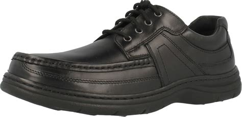 Mens Hush Puppies Wide Fitting Lace Up Shoes Newmarket Black Size 10 ...