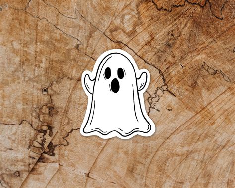 Ghost Vinyl Sticker Halloween Premium Matte Sticker For | Etsy