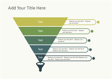 2D Graident Inverted Pyramid Diagram | Free 2D Pyramid Diagram Templates