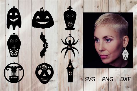 Halloween Earring SVG. Halloween Earrings Bundle By Olyate | TheHungryJPEG