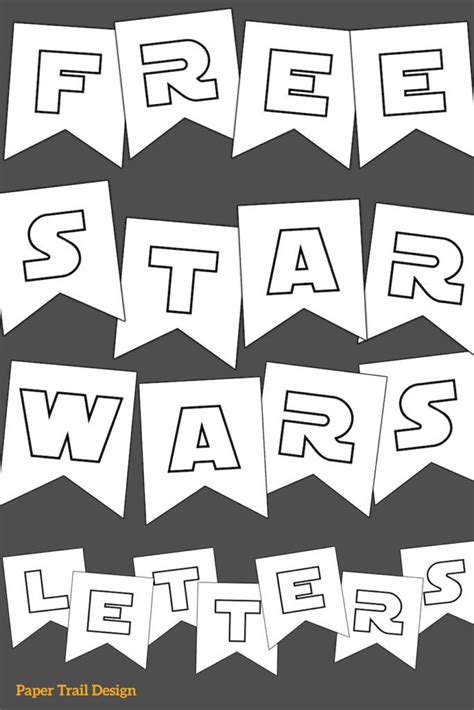 Star Wars Printables { Free Star Wars Printable Banner } - Paper Trail ...