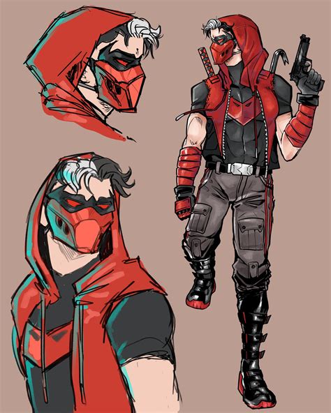 [Fan Art] by me. Red Hood Sketches! I loved this costume, wish it got more love. : r/DCcomics