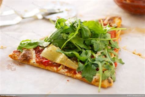 Artichoke Hearts, Roasted Bell Pepper and Fresh Mozzarella Pizza Recipe