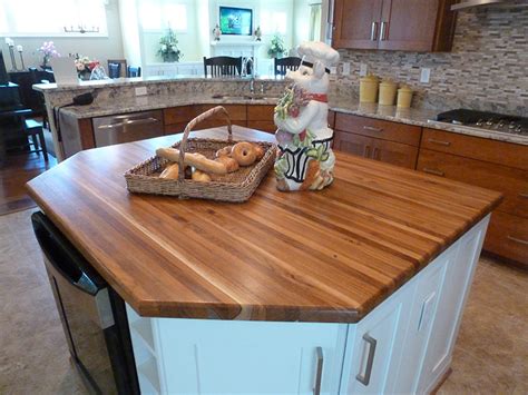 Plantation Teak edge grain countertop - Southside Woodshop