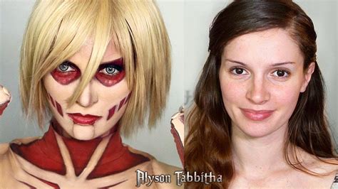 Female Titan (Attack on Titan) Makeup Tranformation - Cosplay Tutorial ...