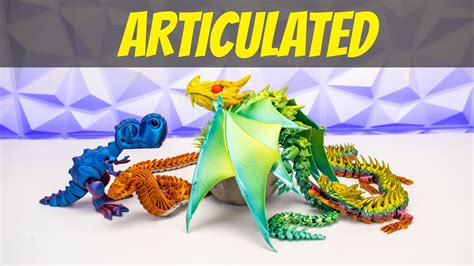 Cool ARTICULATED Animals To 3D Print - YouTube