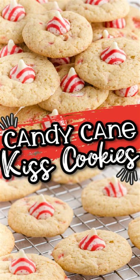 Candy Cane Kiss Cookies - Princess Pinky Girl