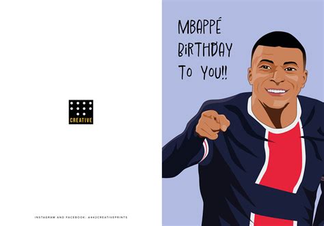 Mbappe Birthday to You. Happy Birthday Card - Etsy Canada