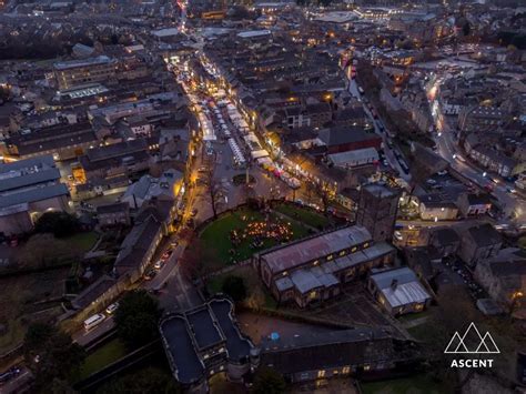 Skipton Christmas Market Aerial Photos - Aerial Photography and Video ...