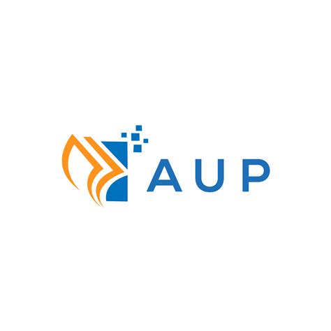 AUP credit repair accounting logo design on white background. AUP creative initials Growth graph ...