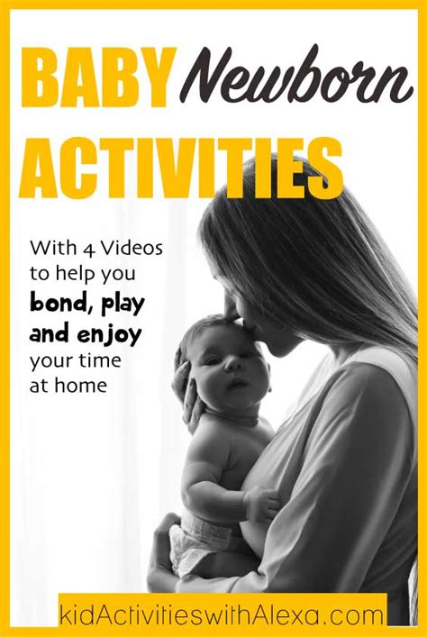 The best activities to do with a 1 month old baby - Kid Activities with ...