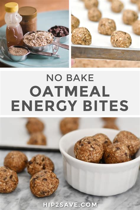 Oatmeal Energy Bites (Easy No Bake Snack) | Hip2Save