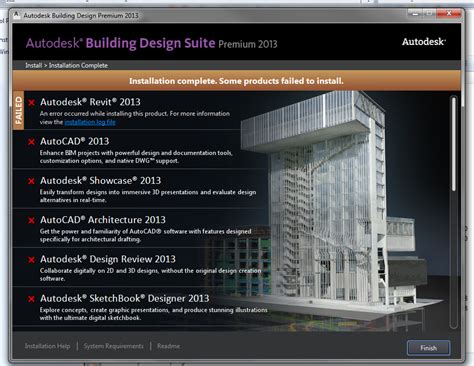 Autodesk Building Design Suite Premium 2013 FAILED (mant times ...