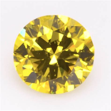 2.79 carat, Fancy Deep Yellow Diamond, Round Shape, SI2 Clarity, GIA ...