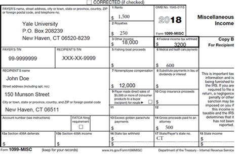 PDF form 1099 misc 2019 PDF Télécharger Download