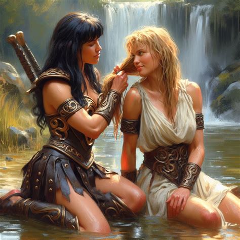 Xena and Gabrielle by HeadlessApe on DeviantArt