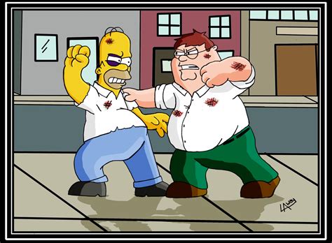 peter vs. homer - Family Guy Fan Art (29342600) - Fanpop