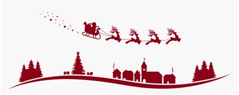 Santa Claus Reindeer Sled Vector Graphics Christmas - Santa Claus Reindeer Flying Vector, HD Png ...