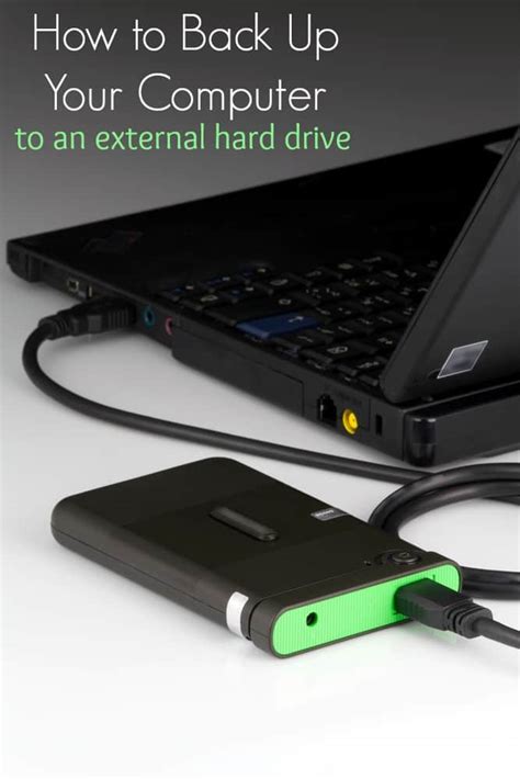 How to Back Up a Computer on an External Hard Drive