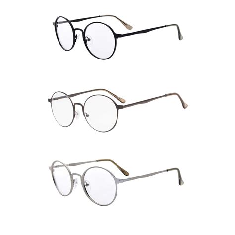 Reading Glasses Vintage Round 3-Pack Women Men – eyekeeper.com