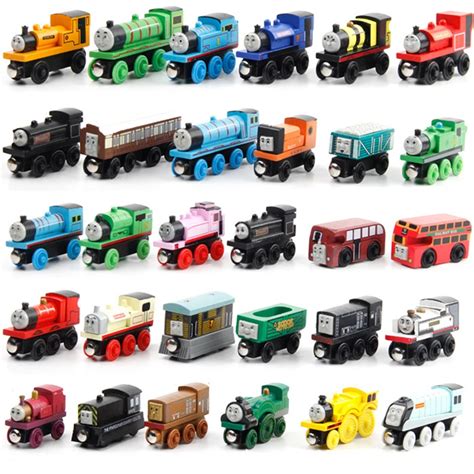 15Pcs/Set Wooden thomas train Magnetic thomas and friends Edward James Wood diecasts Model Train ...