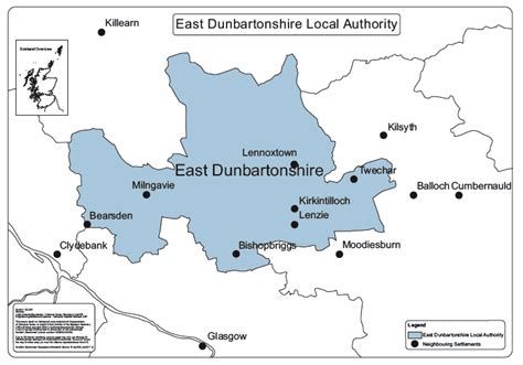 Map of East Dunbartonshire Province