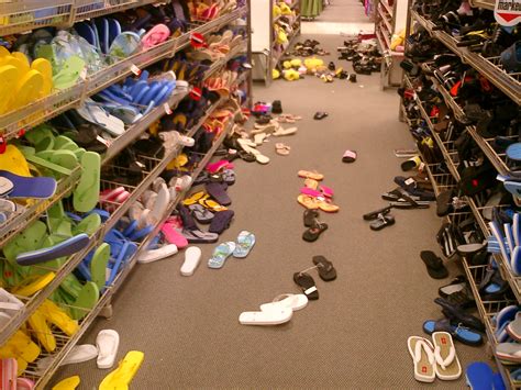 File:Messy shoe aisle at Nashville Target store.jpg