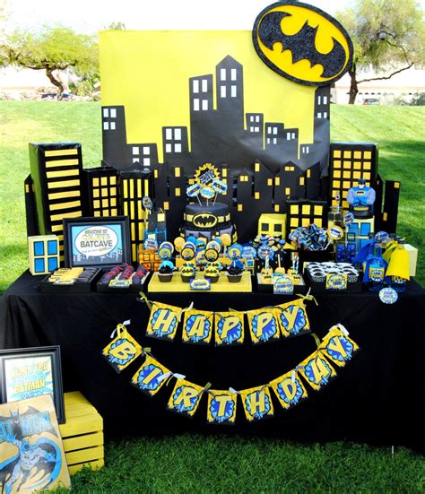 BATMAN Birthday Party - COMPLETE- Batman Party -Superhero Bunting - Superheroes - Batman party ...