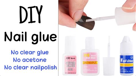 how to make strong nail glue for fake nails | diy super strong nail glue |homemade nail glue # ...