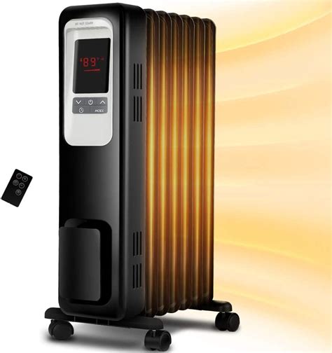 Buy Space Heater, KopBeau 1500W Oil Filled Radiator Electric Heater ...