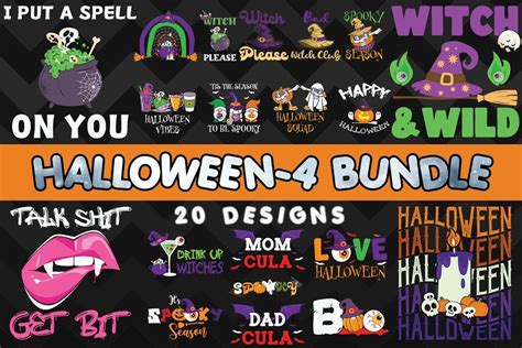 Halloween SVG Bundle 4 Bundle · Creative Fabrica